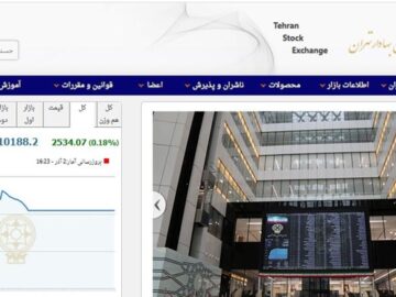 افزایش ۲۵۳۳ واحدی شاخص بورس تهران