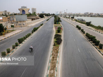 مسدود شدن جاده ساحلی غربی اهواز از روز چهارشنبه
