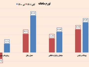 کاهش چشمگیر تورم کالاهای مصرفی در بخش صنعت
