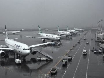 لغو و تاخیر ۵ پرواز فرودگاه اهواز به دلیل شرایط نامناسب جوی