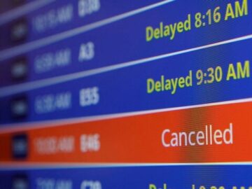 پروازها در سراسر آمریکا لغو شد