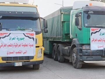 ارسال ۶۵۰ تن مواد غذایی از عراق برای زلزله‌زدگان سوری