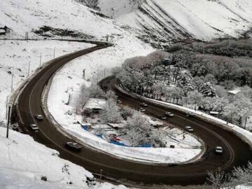 در محورهای چالوس و هراز تردد روان است